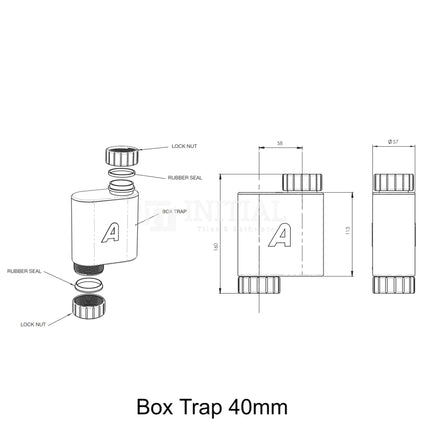 Box Trap & Space Saver Kit, 40mm ,