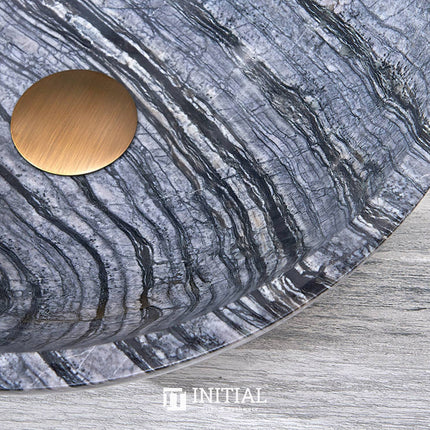 Above Counter Marble Finish Round Stone Basin 420x420x140 ,