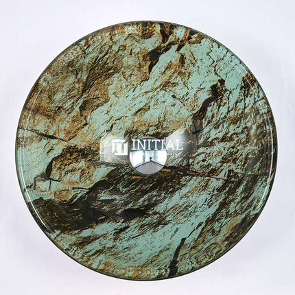 Above Counter Tempered Glass Basin Antique Round Double Layer 420x420x145 ,