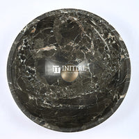 Round Nature Stone Basin Black Marble Finish 420x420x140 ,