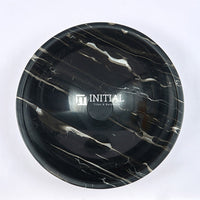 Round Gloss Black Marble Stone Basin Nero Marquina 420x420x140 ,