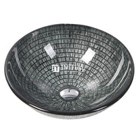 Above Counter Tempered Glass Round Vintage Basin 420x420x145 ,