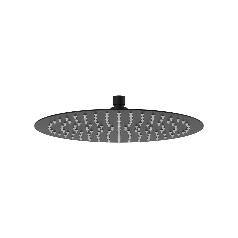 Fienza Slice 300mm Round Matte Black Shower Head ,