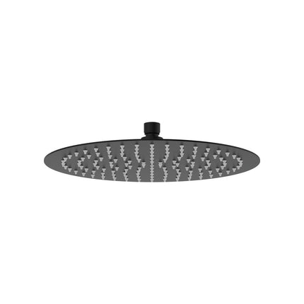 Fienza Slice 300mm Round Matte Black Shower Head ,