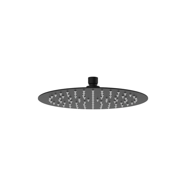 Fienza Kaya 250mm Round Matte Black Shower Head ,