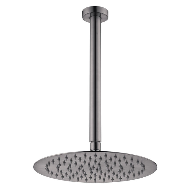 Fienza Kaya Gun Metal Ceiling Shower Head Set ,