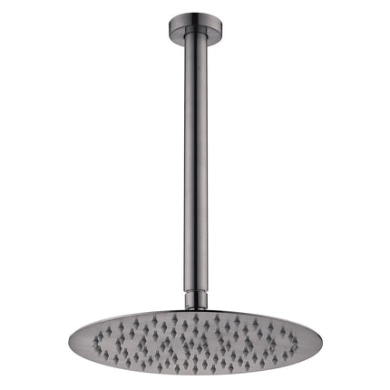 Fienza Kaya Gun Metal Ceiling Shower Head Set ,