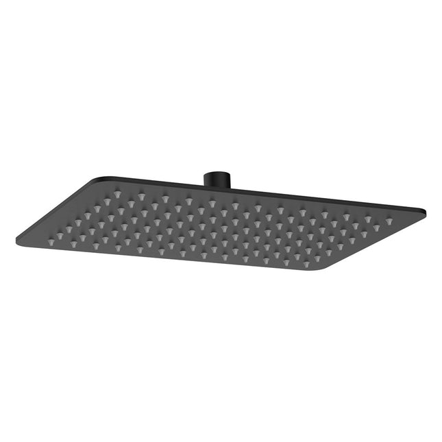 Fienza Koko 300x200mm Rectangular Matte Black Shower Head ,