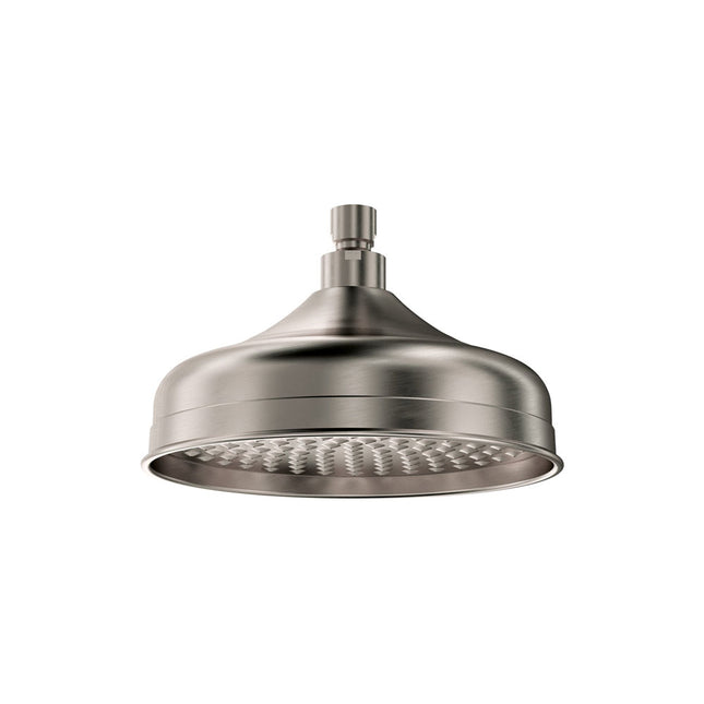 Fienza Lillian 208mm Round Rain Brushed Nickel Shower Head ,