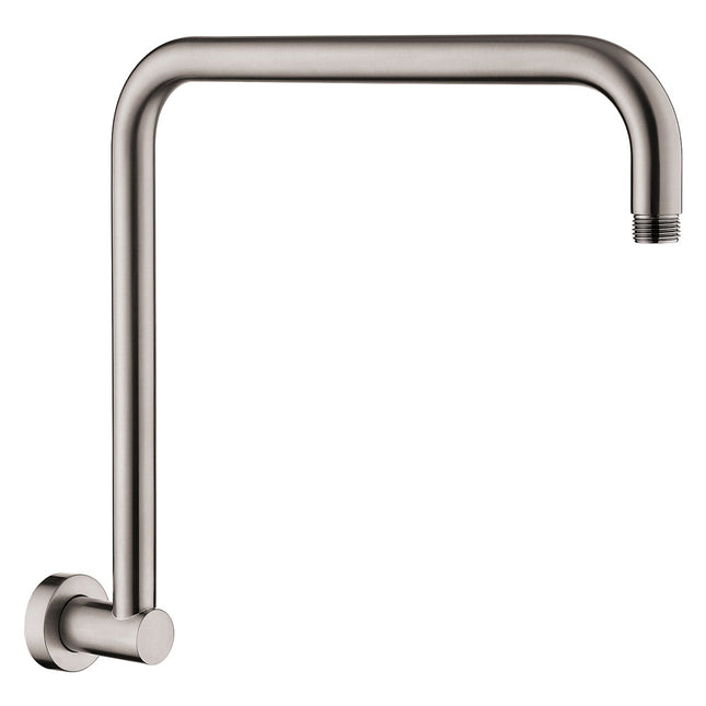 Fienza Round Fixed Brushed Nickel Gooseneck Shower Arm ,