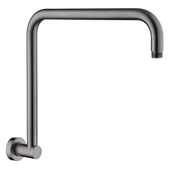 Fienza Round Fixed Gun Metal Gooseneck Shower Arm ,