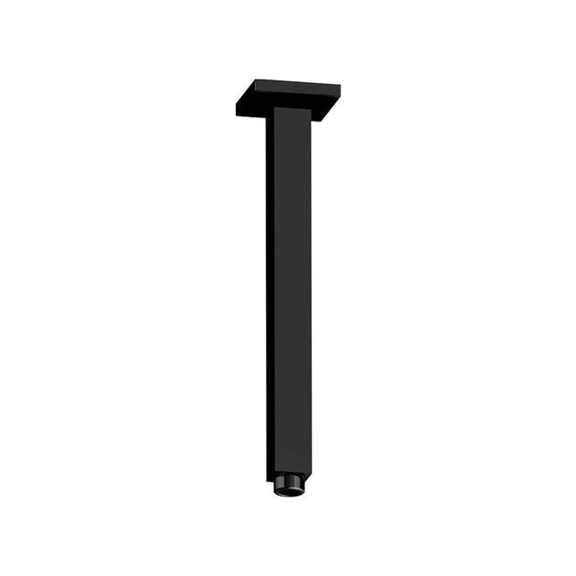 Fienza Square Matte Black Ceiling Dropper, 2 Lengths ,