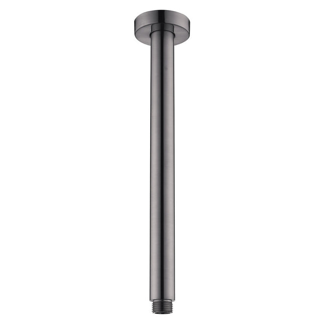 Fienza Round Gun Metal 300mm Ceiling Dropper ,