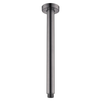 Fienza Round Gun Metal 300mm Ceiling Dropper ,