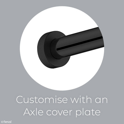 Fienza Kaya Matte Black Shower Arm Set ,