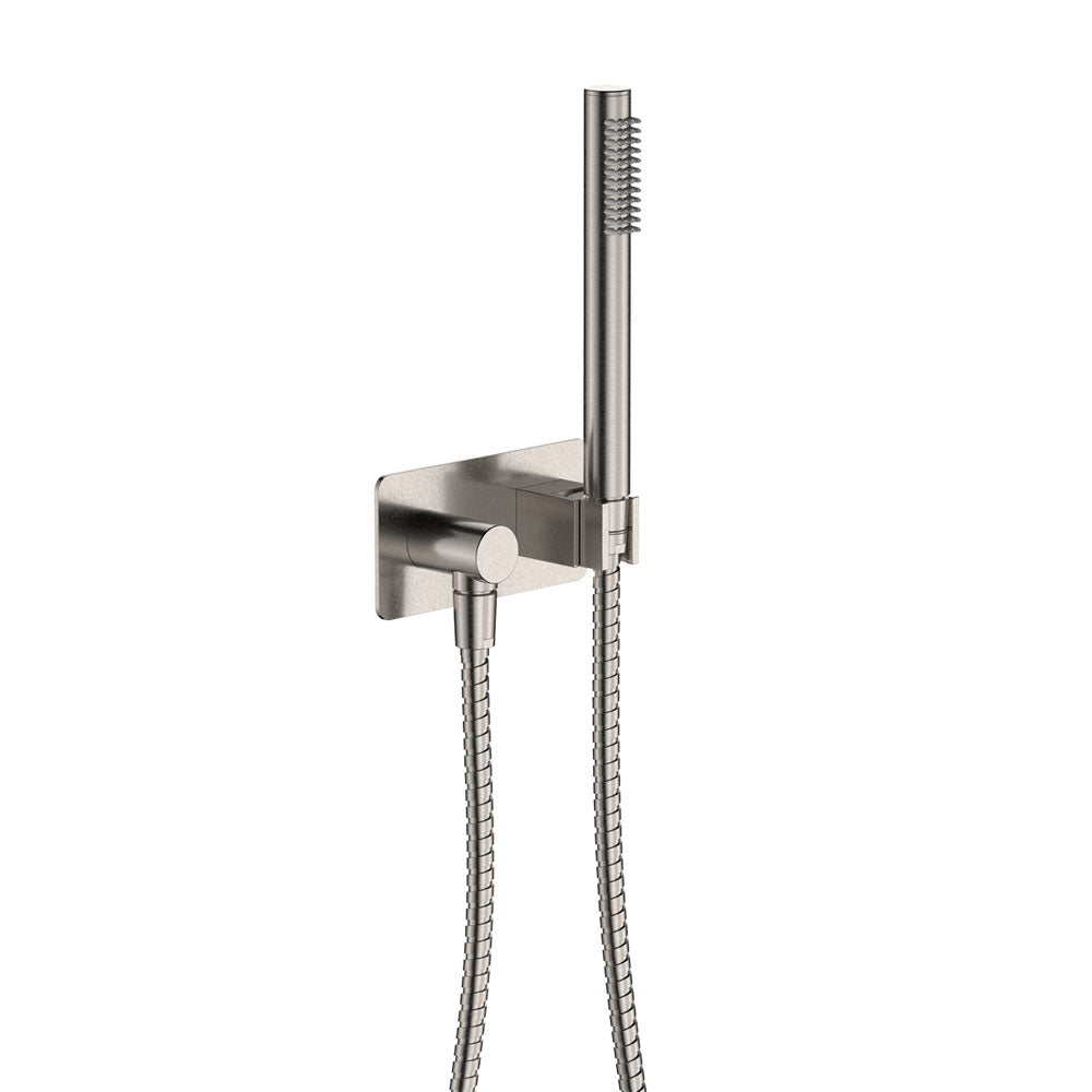 Fienza Isabella Brushed Nickel Hand Shower, Soft Square Plate ,