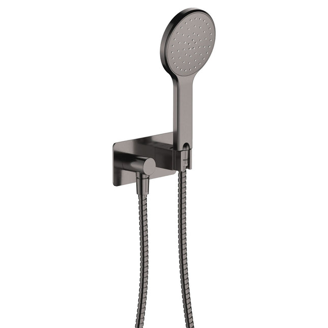 Fienza Kaya Gun Metal Hand Shower, Soft Square Plate ,