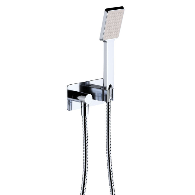 Fienza Koko Chrome Shower, Soft Square Plate ,