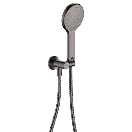 Fienza Kaya Gun Metal Hand Shower, Round Plate ,