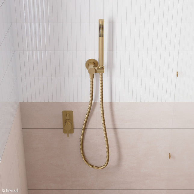 Fienza Isabella Gold Hand Shower, Round Plate ,