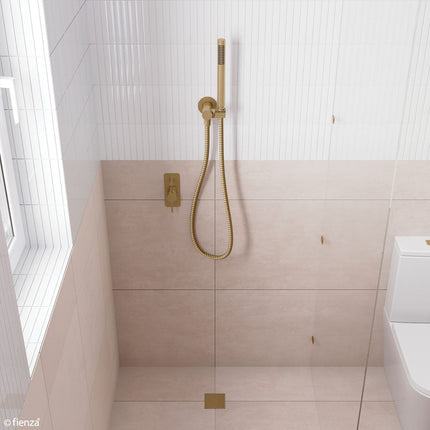 Fienza Isabella Gold Hand Shower, Round Plate ,