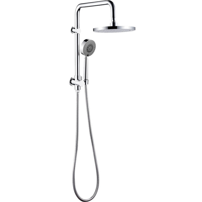 Fienza Isabella Chrome Multifunction Twin Half Rail Shower ,