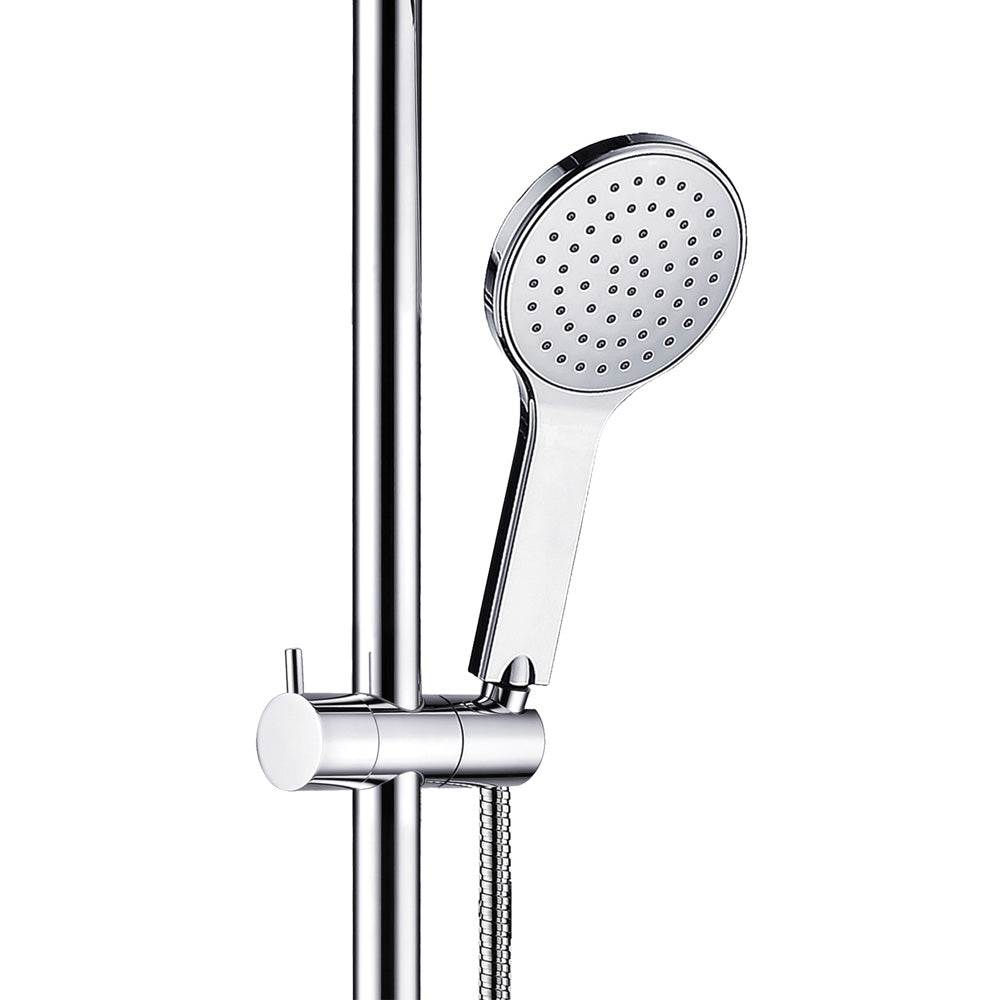 Fienza Luciana Care Chrome Left Hand Inverted T Rail Shower ,