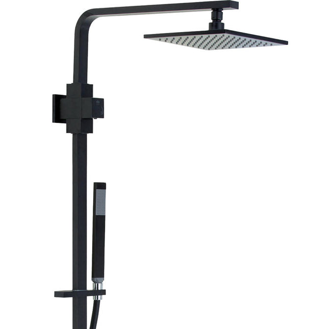 Fienza Jet Matte Black Twin Rail Shower ,