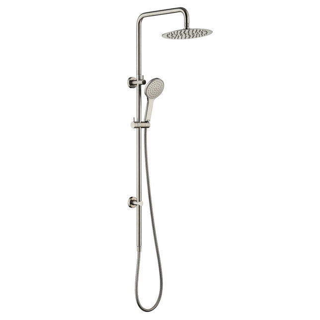 Fienza Kaya Brushed Nickel Twin Rail Shower ,