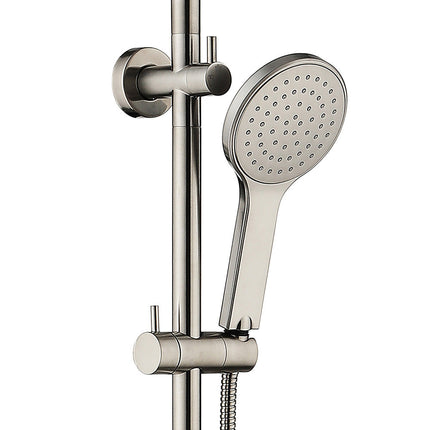 Fienza Kaya Brushed Nickel Twin Rail Shower ,