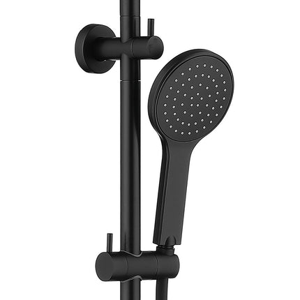 Fienza Kaya Matte Black Twin Rail Shower ,