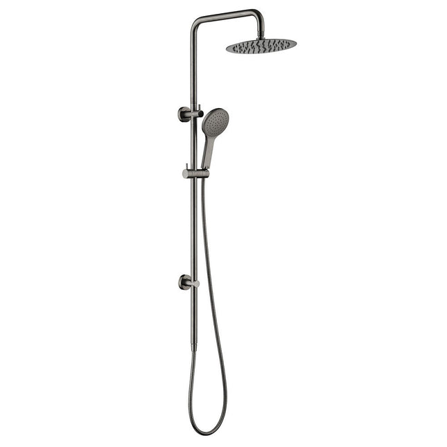 Fienza Kaya Gun Metal Twin Rail Shower ,