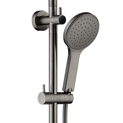 Fienza Kaya Gun Metal Twin Rail Shower ,