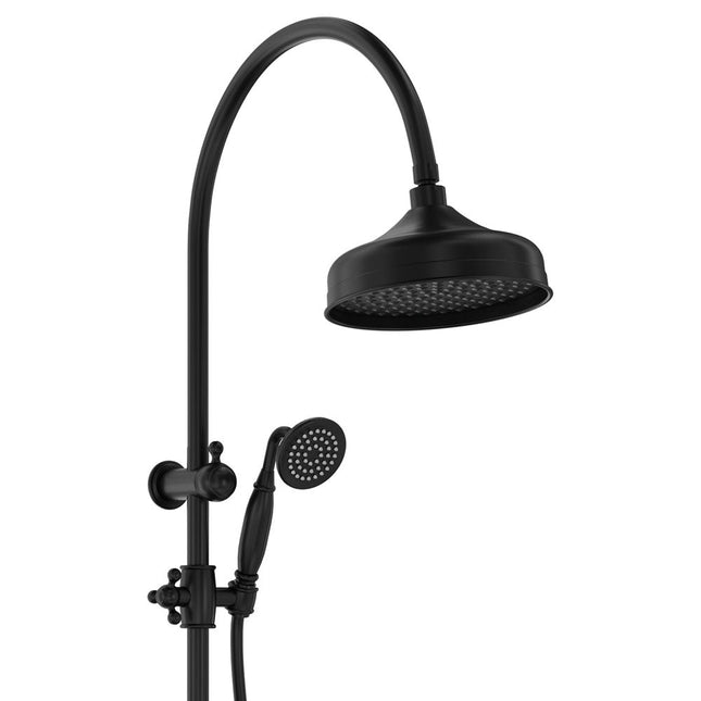 Fienza Lillian Matte Balck Twin Shower ,