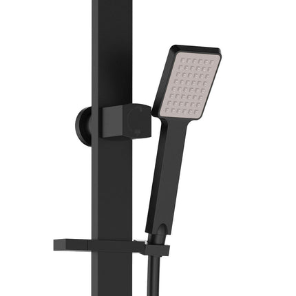 Fienza Koko Matte Black Deluxe Twin Shower ,