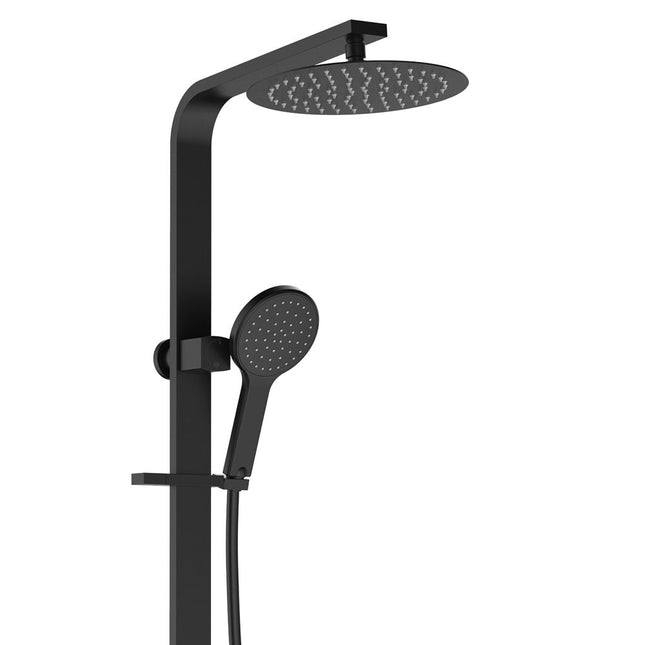 Fienza Kaya Matte Black Deluxe Twin Shower ,