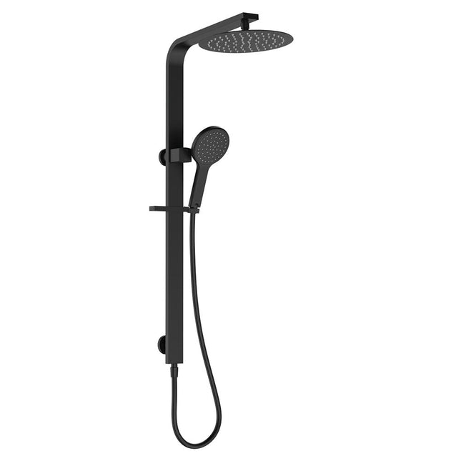 Fienza Kaya Matte Black Deluxe Twin Shower ,