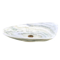 Above Counter Basin Special Shape White Onyx Surface Stone Basin 700x390x110 ,