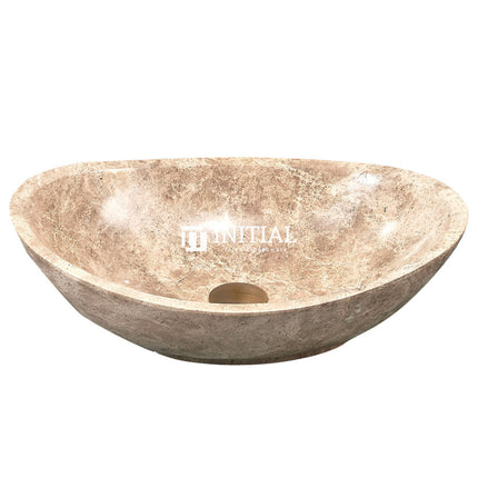 Above Counter Basin Oval Marble Surface Stone Basin 500x350x150 ,