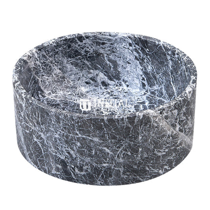 Above Counter Basin Marble Surface Vintage Round Stone Basin 370x370x150 ,