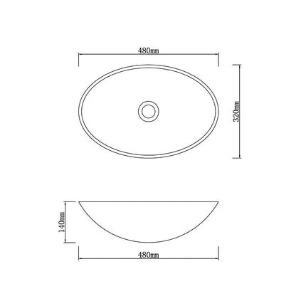 Above Counter Stone Basin Oval Shape Yellow Onyx Surface Basin 480x320x140 ,
