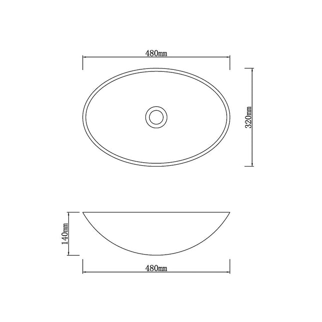 Above Counter Stone Basin Oval Shape Yellow Onyx Surface Basin 480x320x140 ,