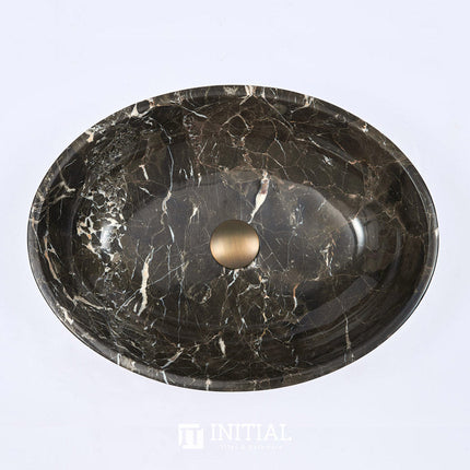 Above Counter Stone Basin Oval Marble Surface Basin 510x380x150 ,