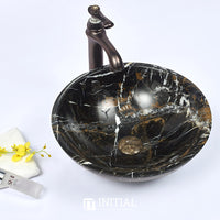 Onyx Black Marble Stone Basin 420x420x140 ,