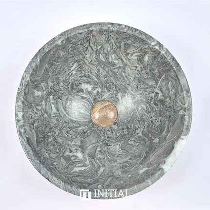 Above Counter Stone Basin Greyish Marble Surface Basin 420x420x140 ,