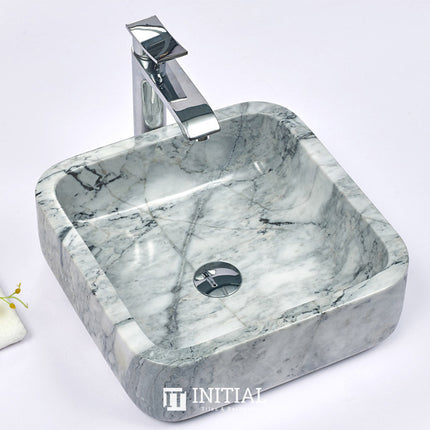 Square Above Counter Marble Surface Stone Basin 400x400x140 ,