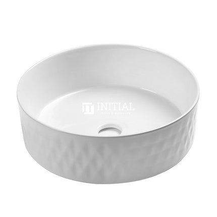 Above Counter Basin Rhombus Shape, Gloss White, 360X360X120 ,