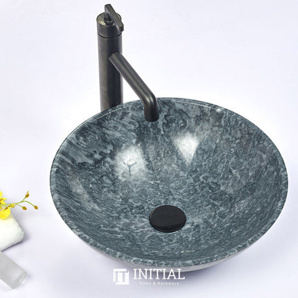 Round Stone Basin Marble Finish 420x420x140 ,