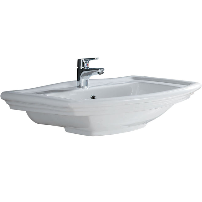 Fienza Rak Washington Gloss White Wall Basin ,