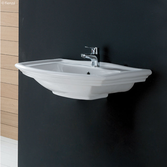 Fienza Rak Washington Gloss White Wall Basin ,